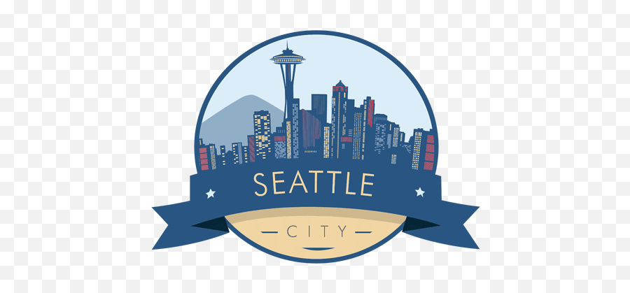 Seattle Skyline Badge - New York Png,Seattle Skyline Png
