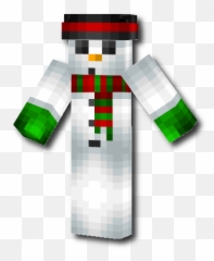 Download Snowmanpng - Skin Minecraft Man Full Size Boneco De Neve