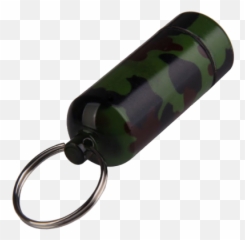 Outdoor Pill Case Camouflage 1pcs Waterproof Box Key Chain Aluminum Bottle Drug Holder Keychain Container Organizer Png