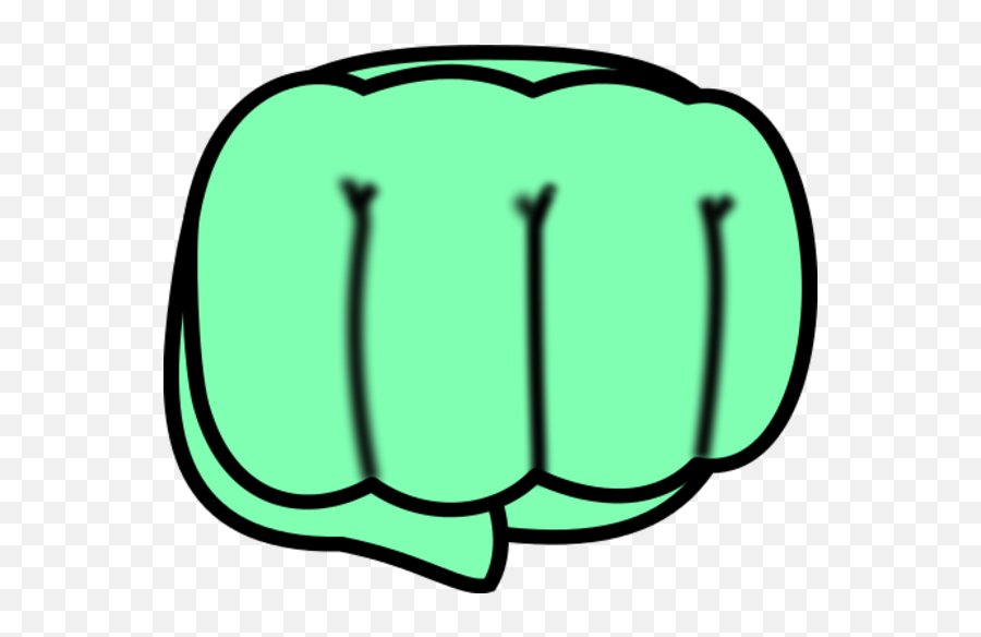 Chibi Fist Vector Clip Art - Green Fist Bump Transparent Fist Clipart Png,Fist Transparent