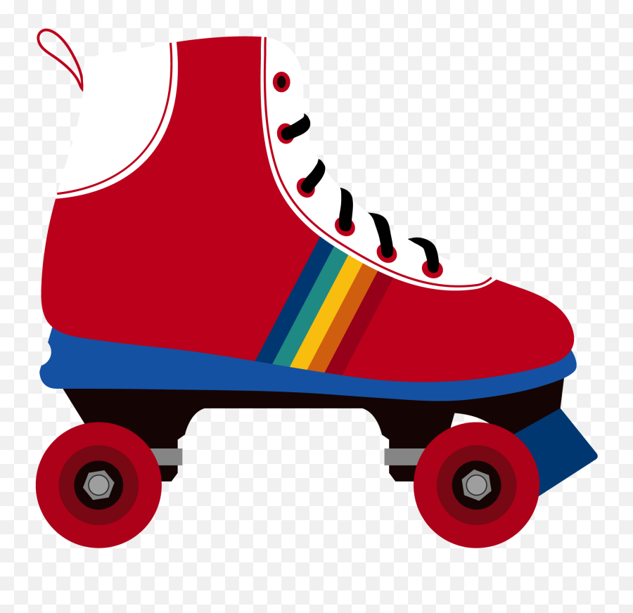 Roller Skate Transparent Background Cartoon - Clip Art Roller Skate Png,Roller Skates Png