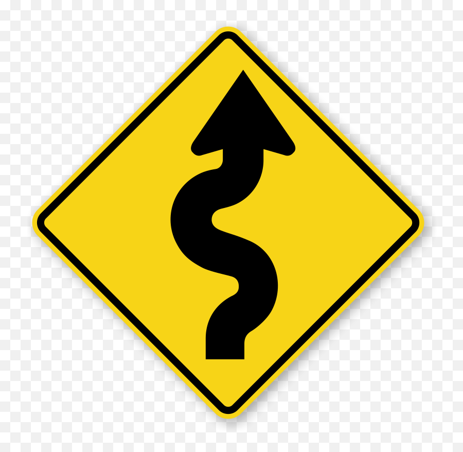 Free Road Signs Png Download Clip - Winding Road Sign,Traffic Sign Png