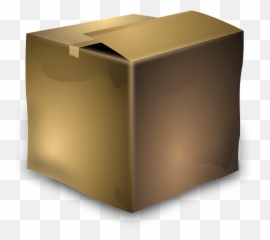 Cardboard Box Clipart - Old Cardboard Box Png,Cardboard Box Transparent
