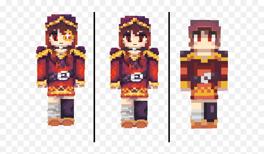 Megumin Hd Konosuba Minecraft Skin - Fictional Character Png,Megumin Png