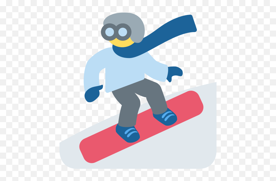 Snowboarder Emoji - Snowboard Emoji Png,Snowboard Png