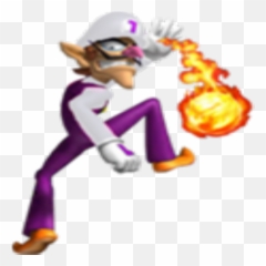 Fire Waluigi - Roblox Super Mario png