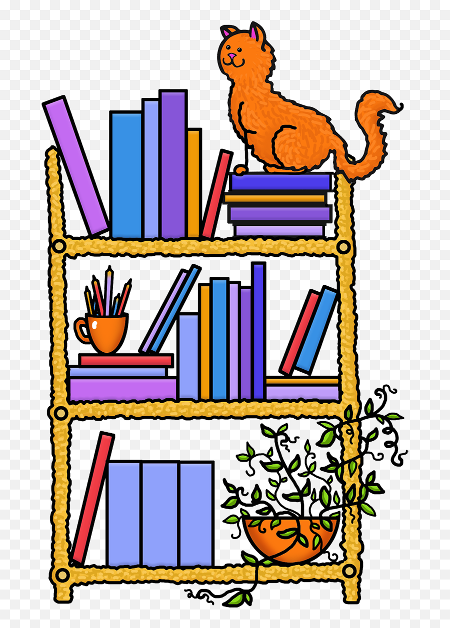 Book Shelf Color Png - Zf6124027231037 U2013 Hatfield Public Clipart Books On Shelves Cartoon,Shelf Png