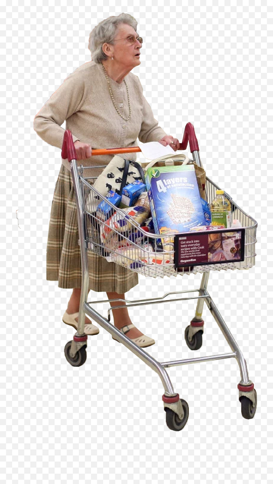 001 - Elderly Entourage Entourage People Shopping Png,People Shopping Png