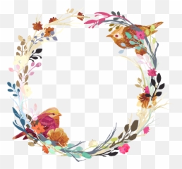 Jpg Black And White Stock Vector Peach Wreath - Floral Png