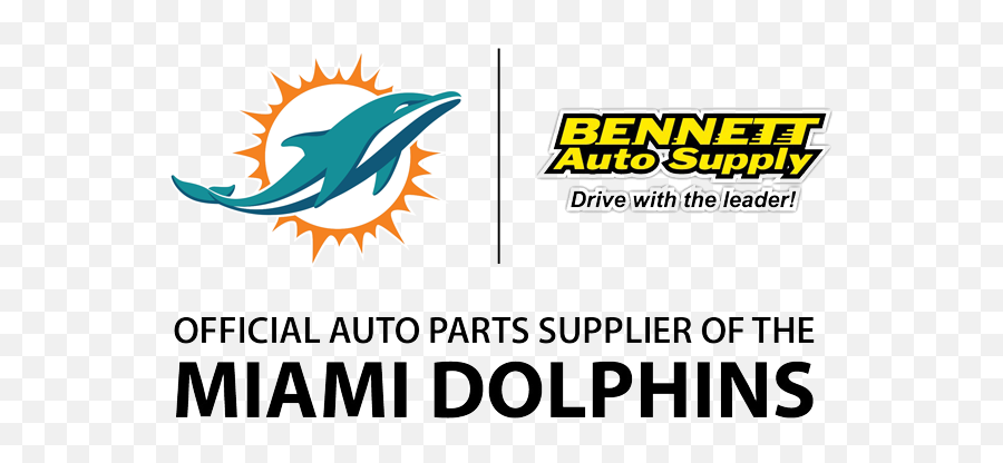 Download Bennett Official Auto Parts Supplier Of The Miami - Bennett Auto Supply Png,Miami Dolphins Logo Png