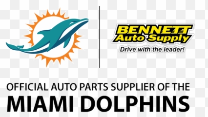Download Bennett Official Auto Parts Supplier Of The Miami - Bennett Auto Supply Png,Miami Dolphins Logo Png