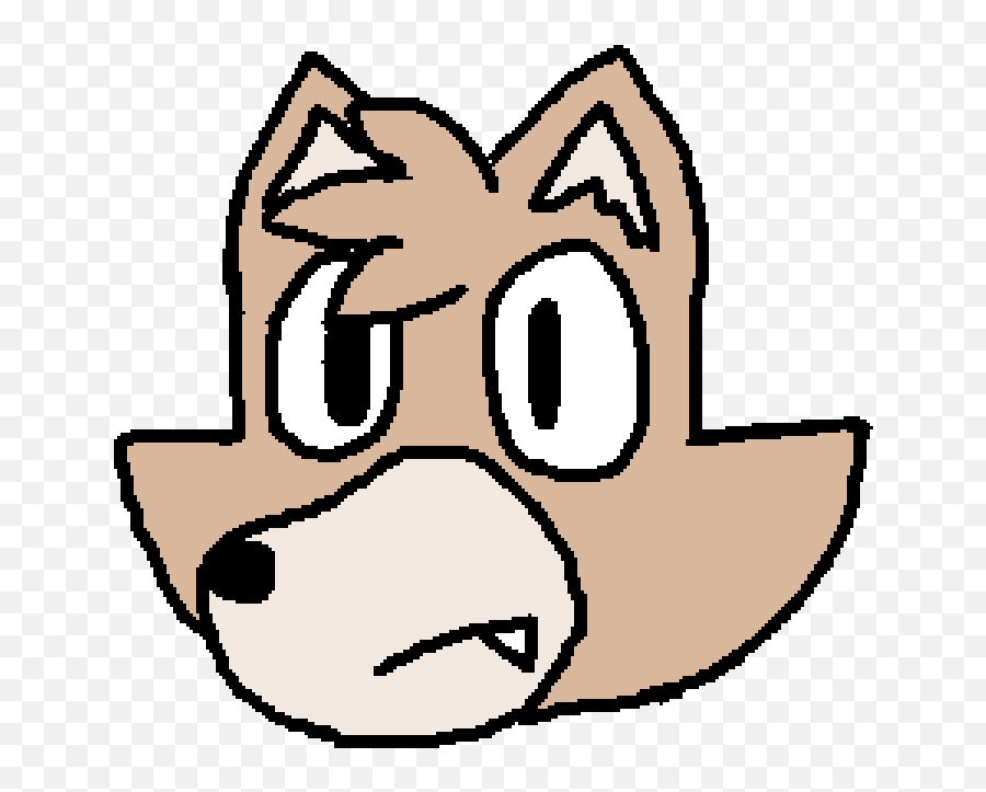 Ms Paint Fox Head By Supershadow64ds - Cartoon 768x768 Ms Paint Fox Png,Fox Head Png