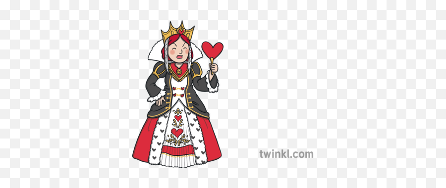 Queen Of Hearts Character Person Alice In Wonderland Story - Queen Of Hearts Alice In Wonderland Book Png,Queen Of Hearts Card Png