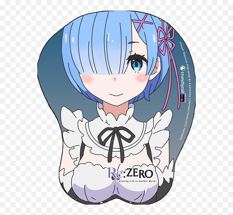 Rezero Rem Oppai Mouse Pad - Re Zero Rem Rem Png,Rem Re Zero Png