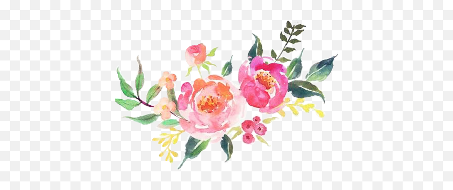 Download Watercolor Flowers Flores Kpopedit No Es Mi Arte - Clear Background Transparent Watercolor Flowers Png,Transparent Flowers