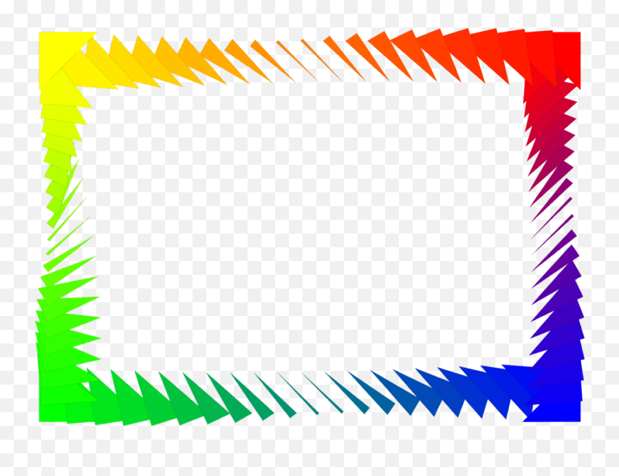 Rainbow Border Png Transparent - Border Line Design Colorful,Free Transparent Borders