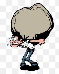 Heavy Load Clipart - Carrying A Heavy Load Png,Heavy Png