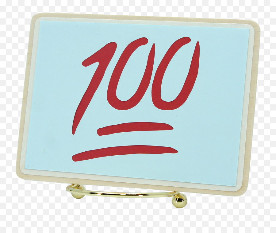 100 Emoji Wood Mounted Art - Solid Png,100 Emoji Transparent