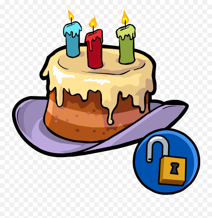 Happy Birthday Hat Club Penguin Wiki Fandom - Club Penguin Birthday Cake Png,Birthday Hats Png