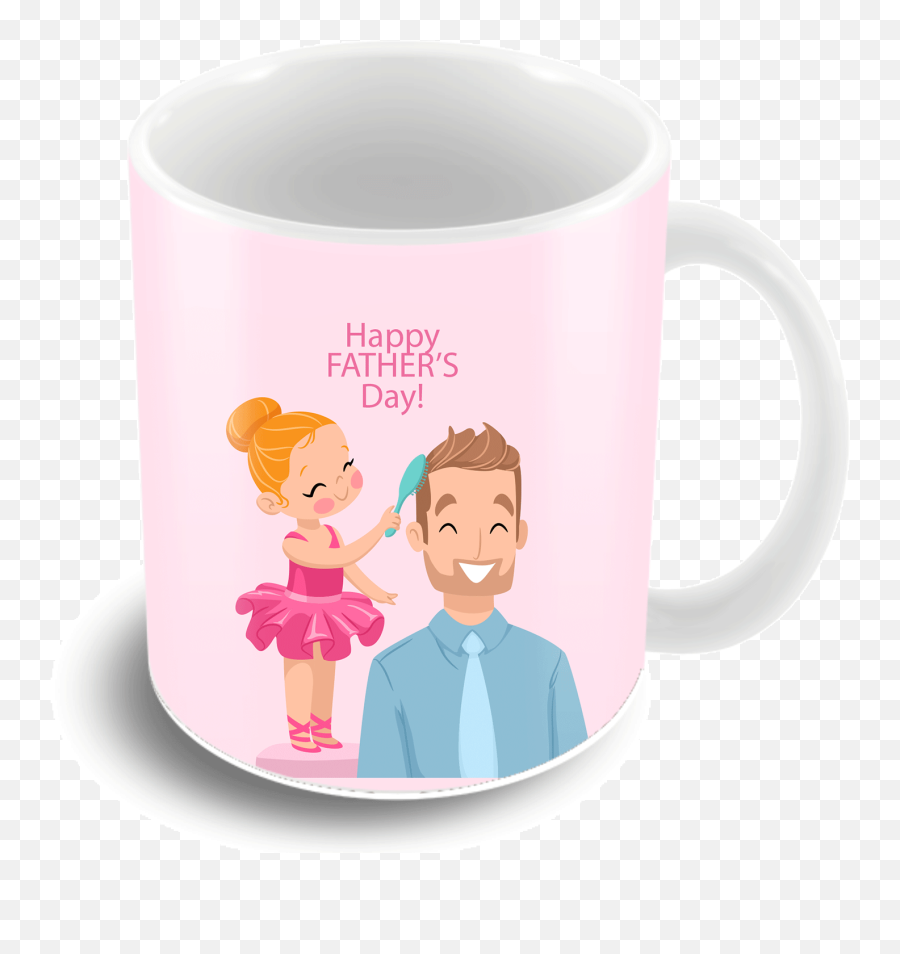Happy Fathers Day Baby Daughter Coffee Mug - Happy Birthday My King Dad Png,Happy Father's Day Png