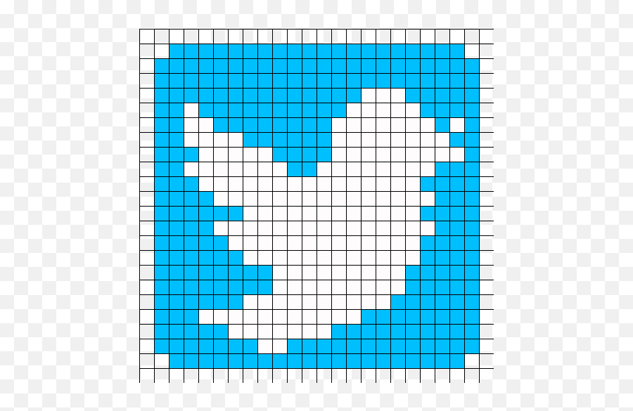Twitter Logo Perler Bead Pattern Minecraft Pixel Art Png Twiter