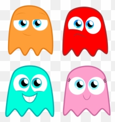 Eyes Clipart Ghost Transparent Free For Download - Cartoon Pac Man Ghost Png,Pac Man Transparent Background