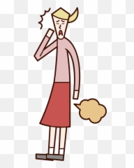 Illustration Of Woman With Farts Free - png