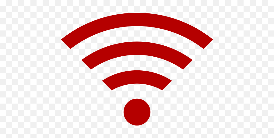 Wifi Symbol Red - Wifi Signal Png,Red Icon Png