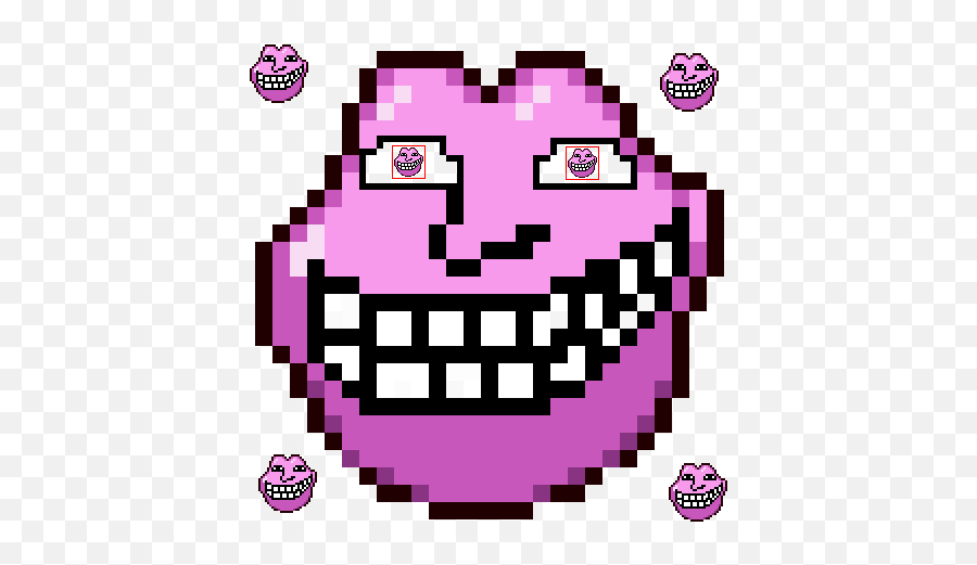 Troll Ditto Emote Face - Pixel Art Chaton Facile Png,Chatty Icon