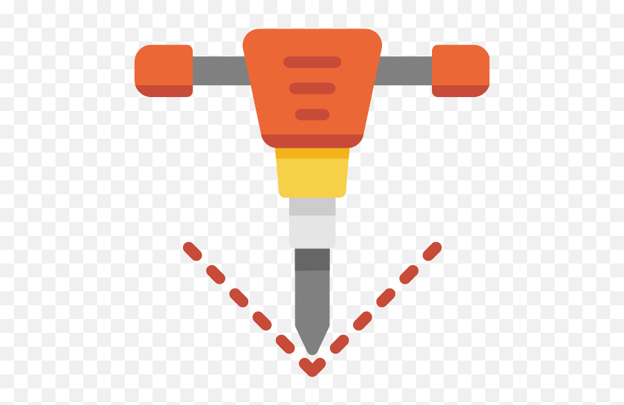 Jackhammer Construction Vector Svg Icon - Tiny Jack Hammer Drawing Png,Jackhammer Icon