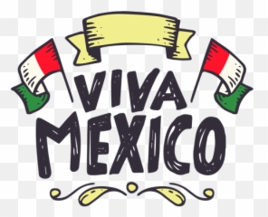 Viva Mexico Flag Ribbon Sticker - Viva Mexico Logo Png,Mexico Png