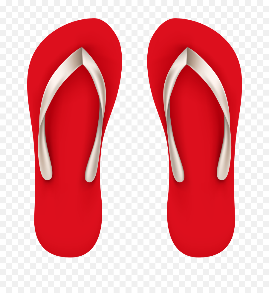 Download Hd Picture Free Collection Of - Red Flip Flops Clipart Png,Slippers Png