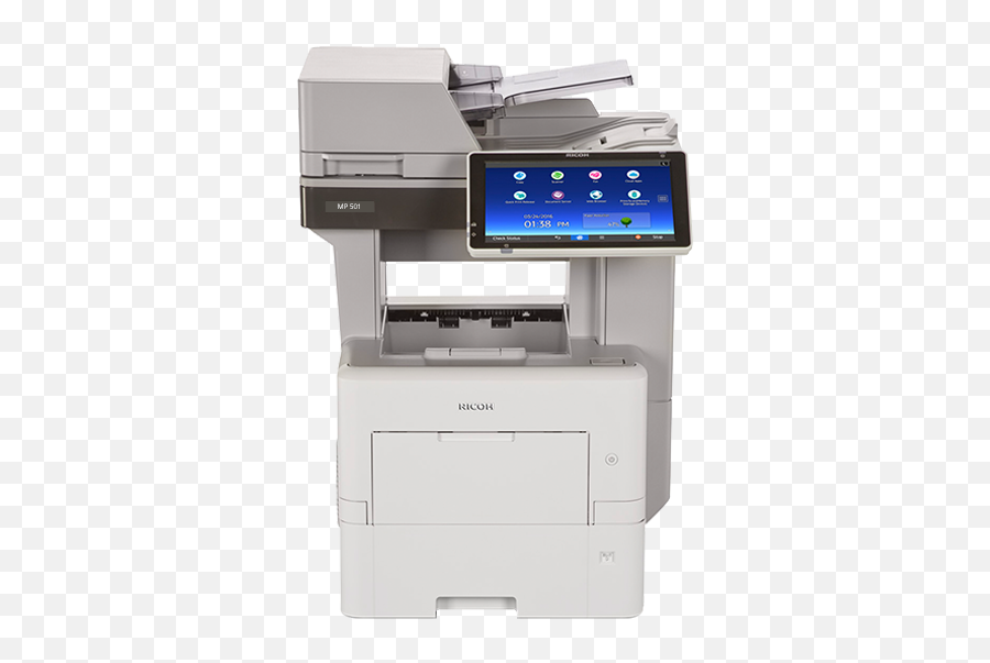 Multifunction Bu0026w Laser Printer With Smart Panel Mp 501spf - Ricoh Mp 501 Png,Dimension W Folder Icon