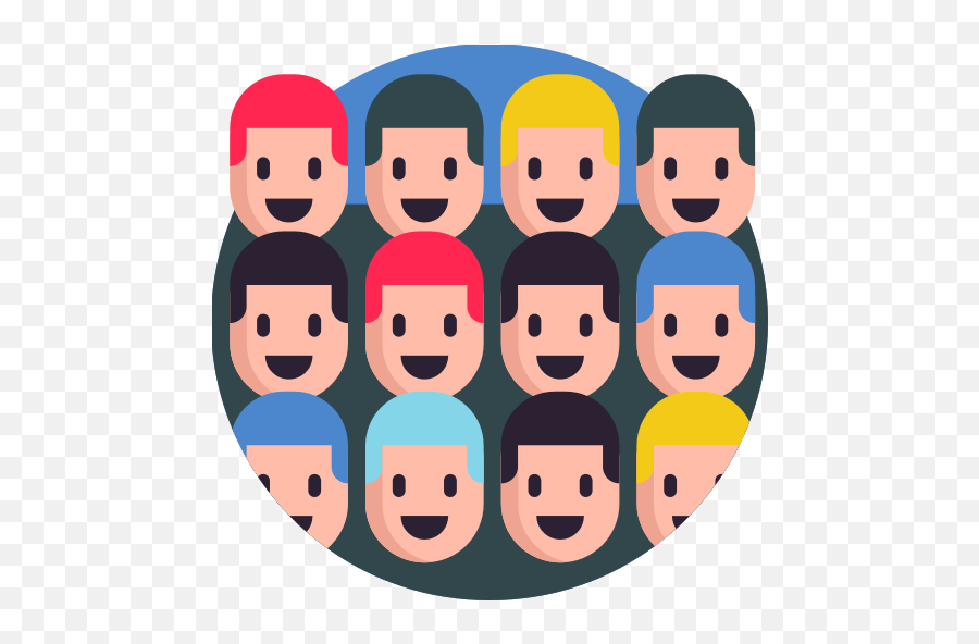 The Best Free Crowd Icon Images Download From 195 - Crowd Flat People Icon Png,Crowd Of People Png