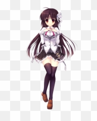 Saijo Karin Seifuku Thighhighs - Animes Carnival png
