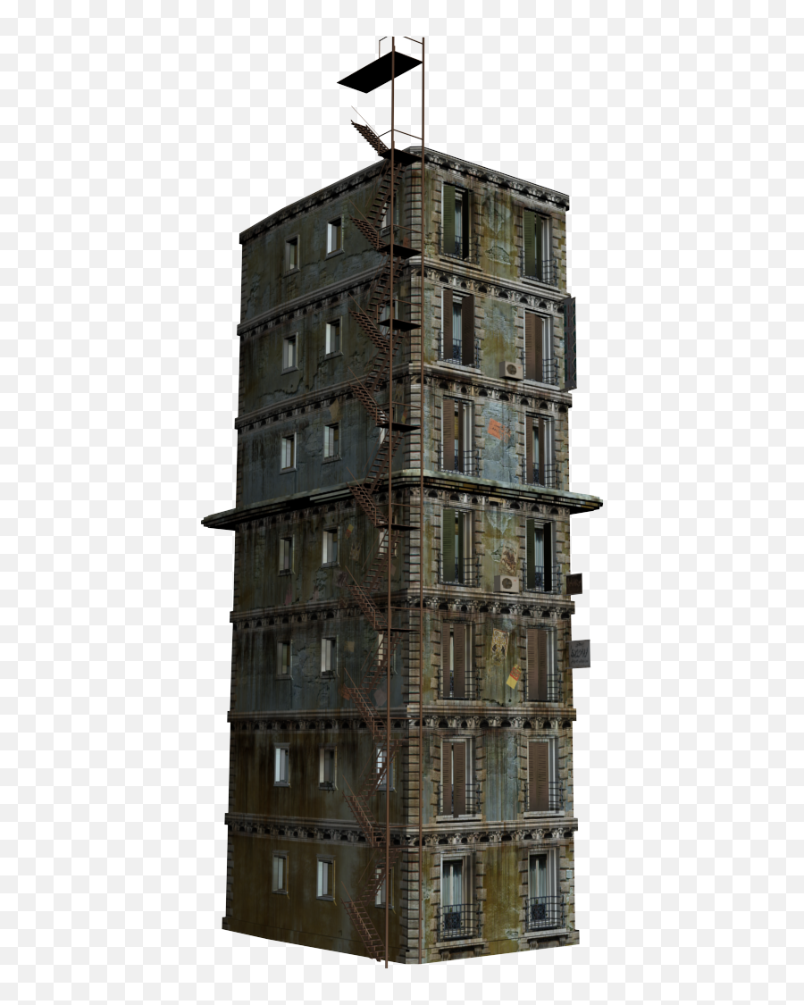 10 Low Poly Old Buildings - Old High Rise Building Png,Skyscrapers Png