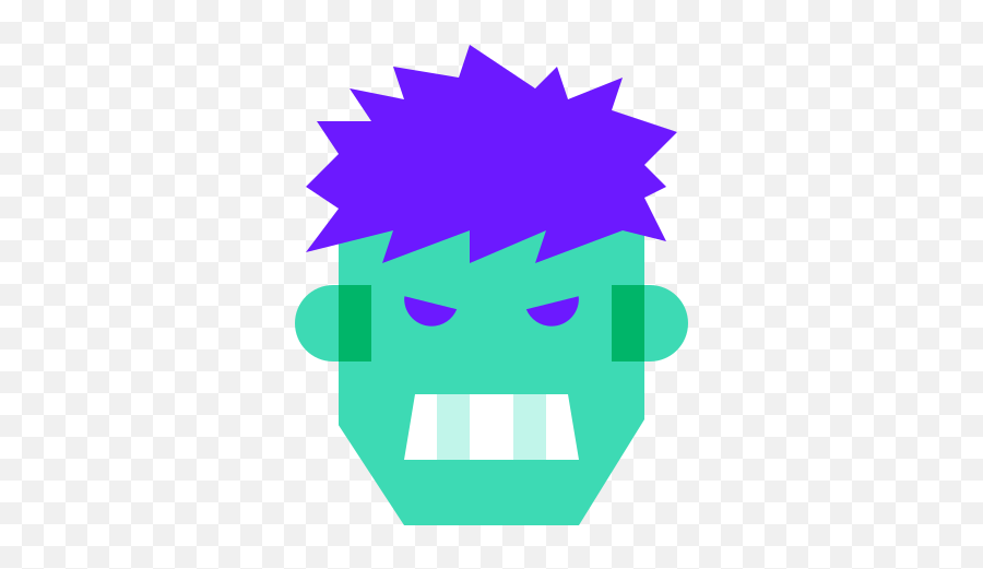 Hulk Icon In Color Glass Style - Fictional Character Png,Hulk Icon