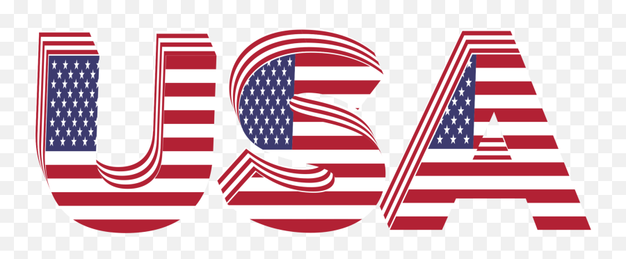Png Usa 3d Flag Typography - Usa Flag Image No Copyright,Usa Png