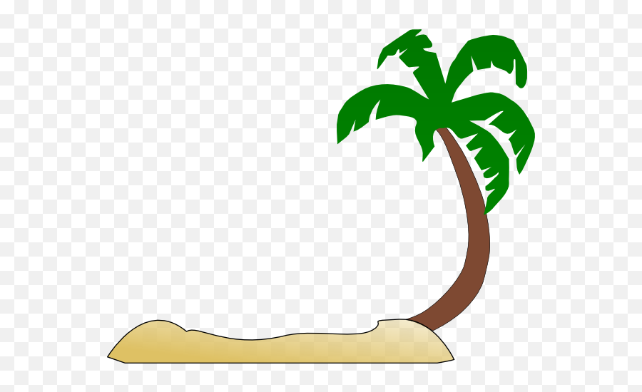 Download Palm Tree Beach Clipart - Palm Tree Svg Png,Beach Clipart Transparent Background