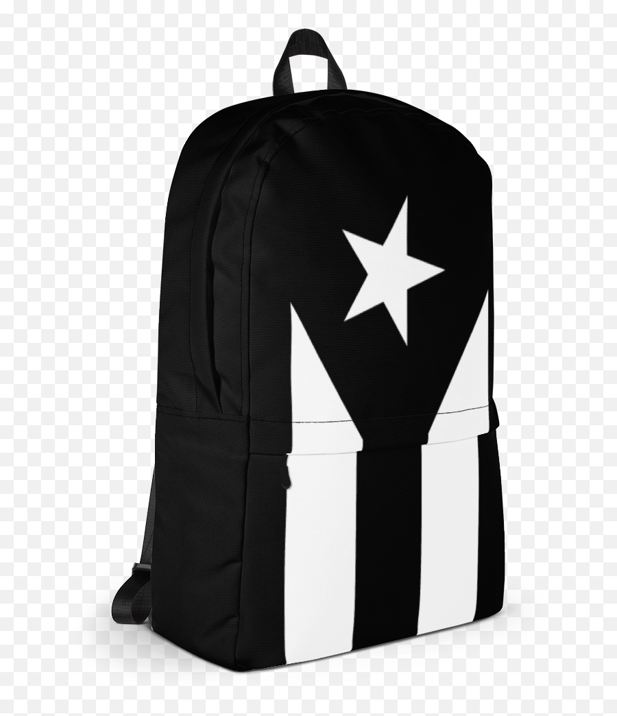 Puerto Rico Black Flag Backpack Tienda Boriken - Puertorico Black Flag Shirt Png,Puerto Rico Flag Png