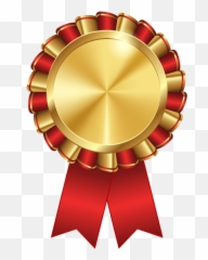 Rosette Ribbon Red Transparent Image - Certificate Png