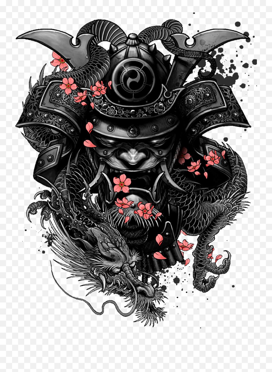 Download Tattoo Katsumoto Samurai Sleeve Artist Free - Samurai Tattoo Art Png,Transparent Tattoos