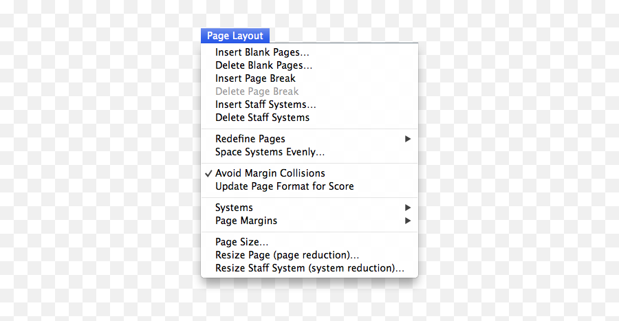 Page Layout Menu - Right Click Png,Page Break Png