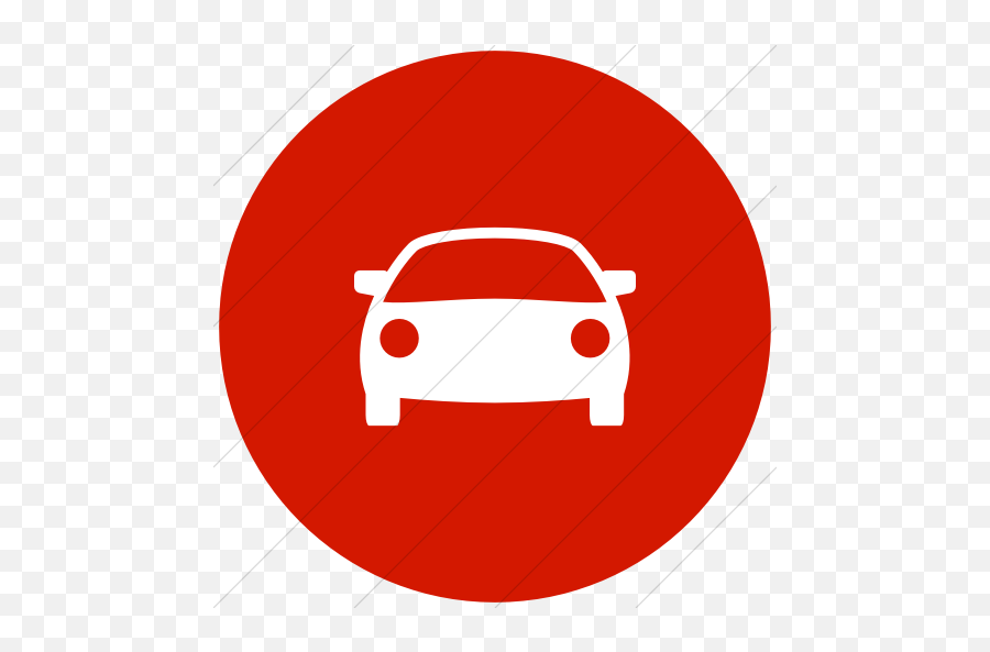 Iconsetc Flat Circle White - Security Red Icon Png,Red Car Logo