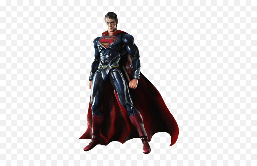 Superman Play Arts Kai Action Figure - Play Arts Kai Man Of Steel Superman Png,Man Of Steel Logo Png