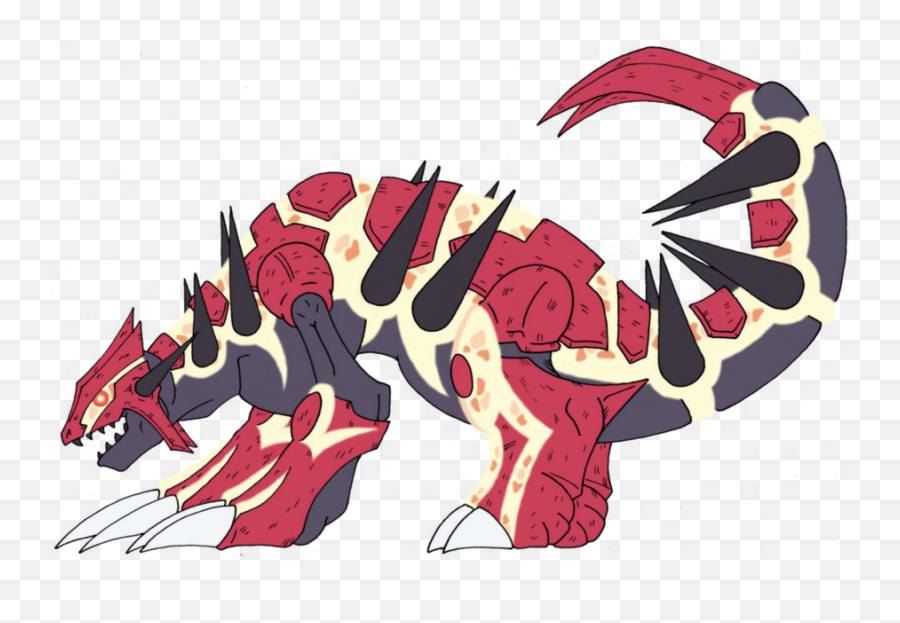 Groudon Clipart - Groudon Drawing Png,Groudon Png