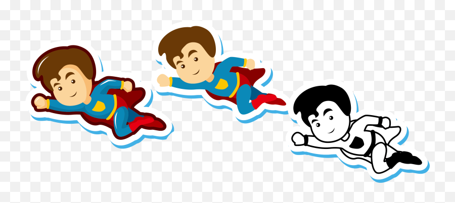 Super Girl Clipart Chibi - Superman Png Download Full Superman And Supergirl Png Clipart,Superman Flying Png