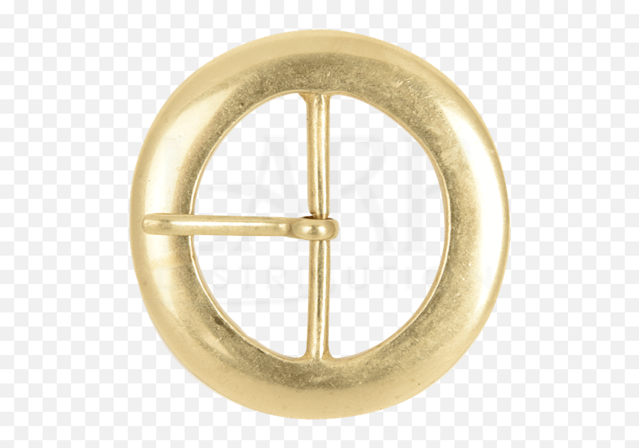 Round Brass Belt Buckle - Gold Belt Buckle Round Png,Belt Buckle Png