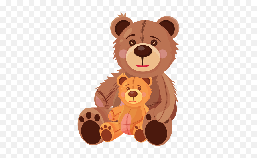 Two Teddy Bears Illustration - Transparent Png U0026 Svg Vector File Teddy Bear Illustration,Bear Transparent