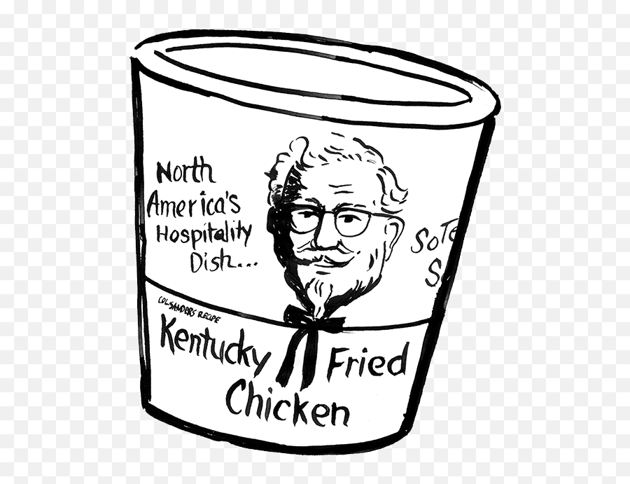The Best Free Kfc Drawing Images Download From 7 - Kfc Bucket Clipart Black And White Png,Kentucky Fried Chicken Logo